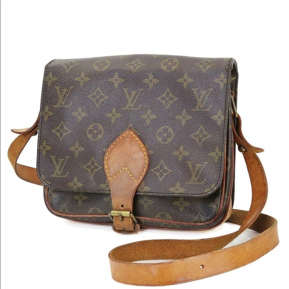 C2: 100% Authentic LOUIS VUITTON Cartouchiere MM Monogram Shoulder Bag Purse - Picture 2 of 13